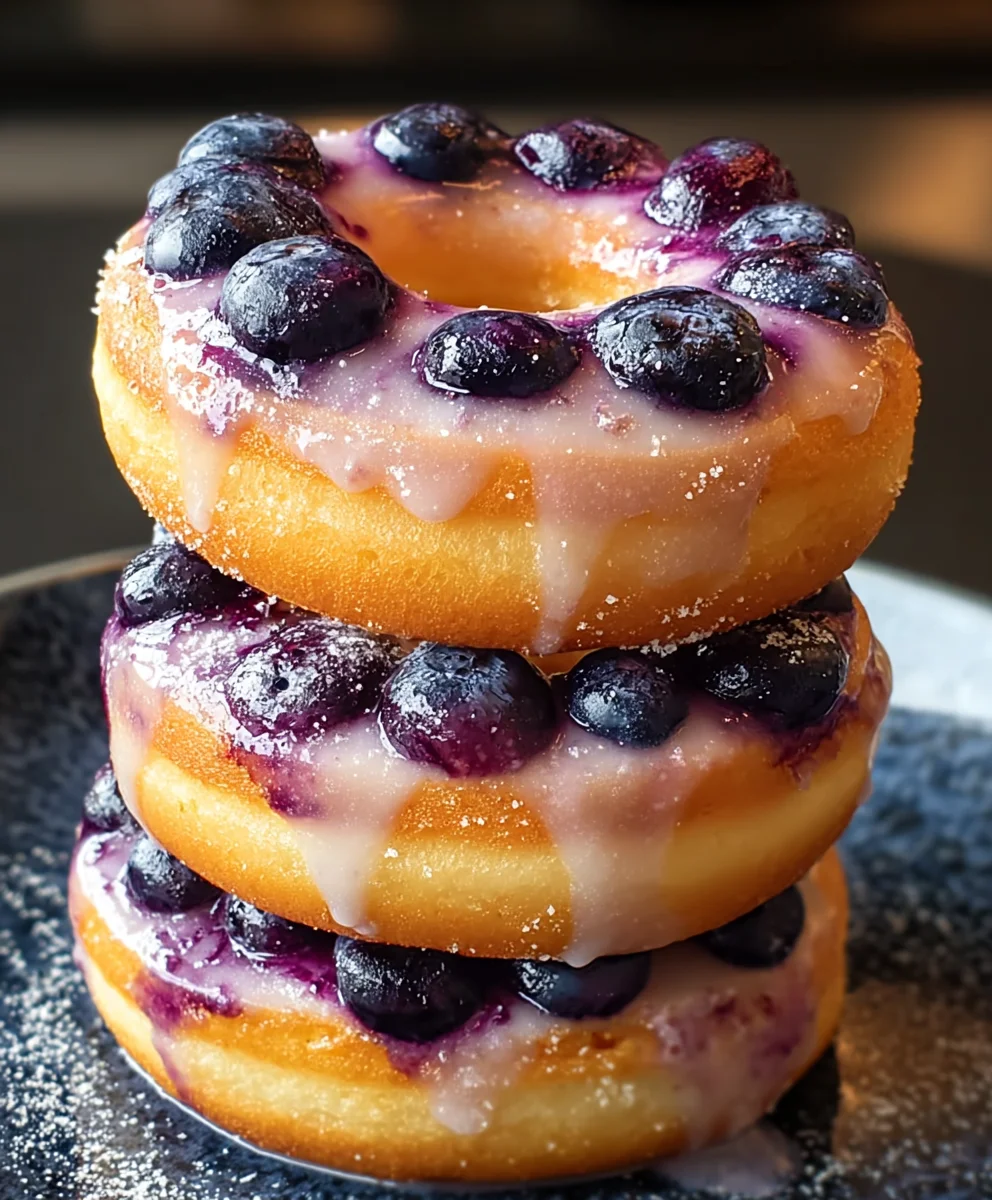 Keto Blueberry Donuts- Easy Low Carb Treat