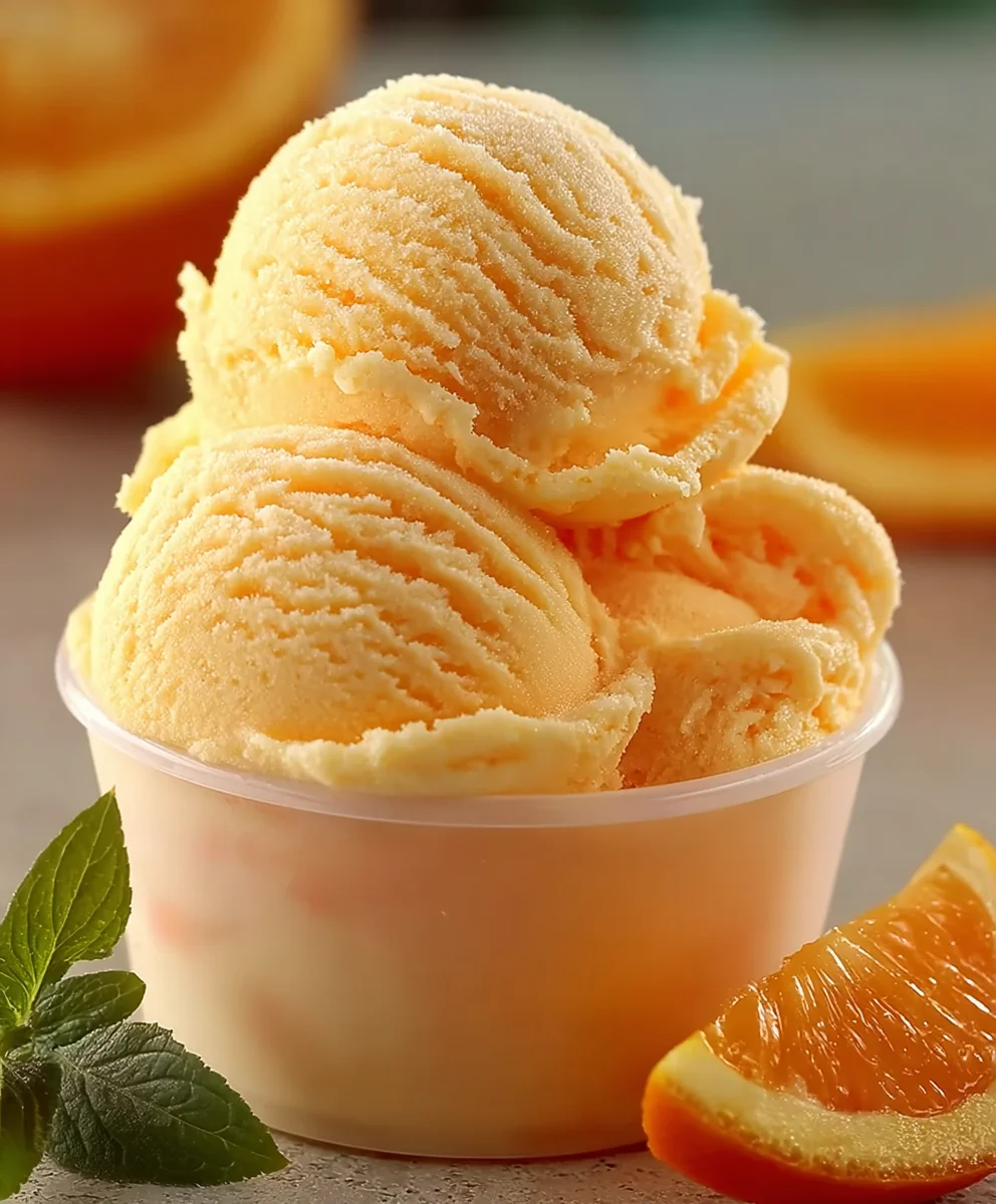 Orange Crush Sherbet - Refreshing Citrus Dessert