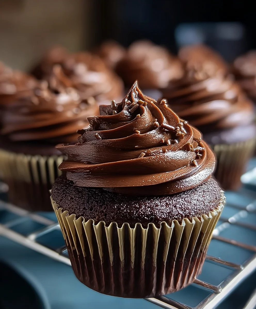 Decadent Chocolate Fudge Cupcakes-Pure Indulgence
