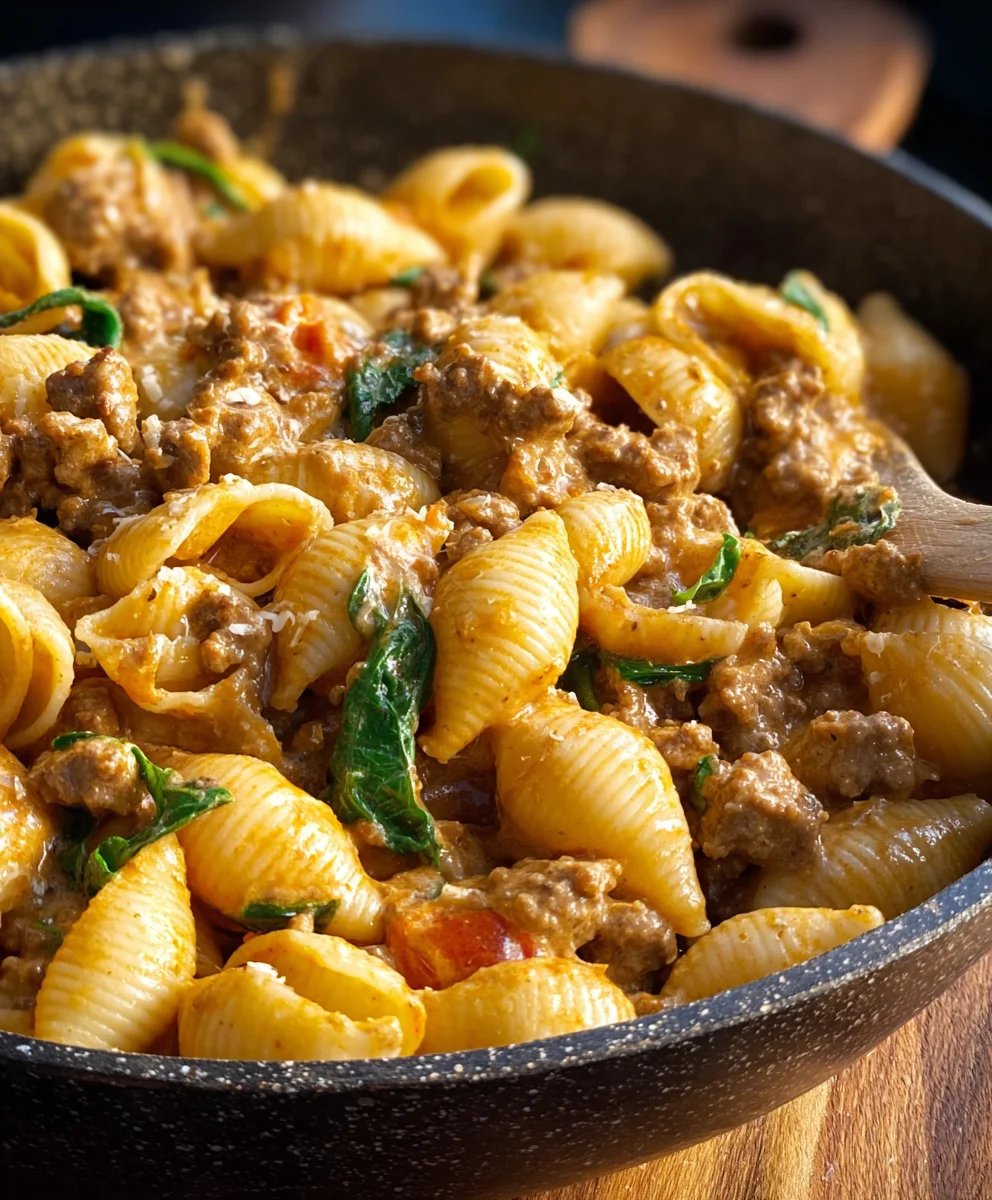 Creamy Beef and Shells Recipe - Easy Comfort Food