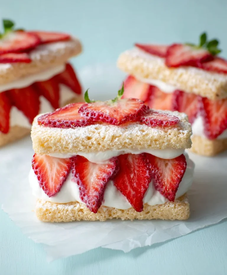 Sweet Strawberry Cream Sandwiches – Easy Dessert Treat