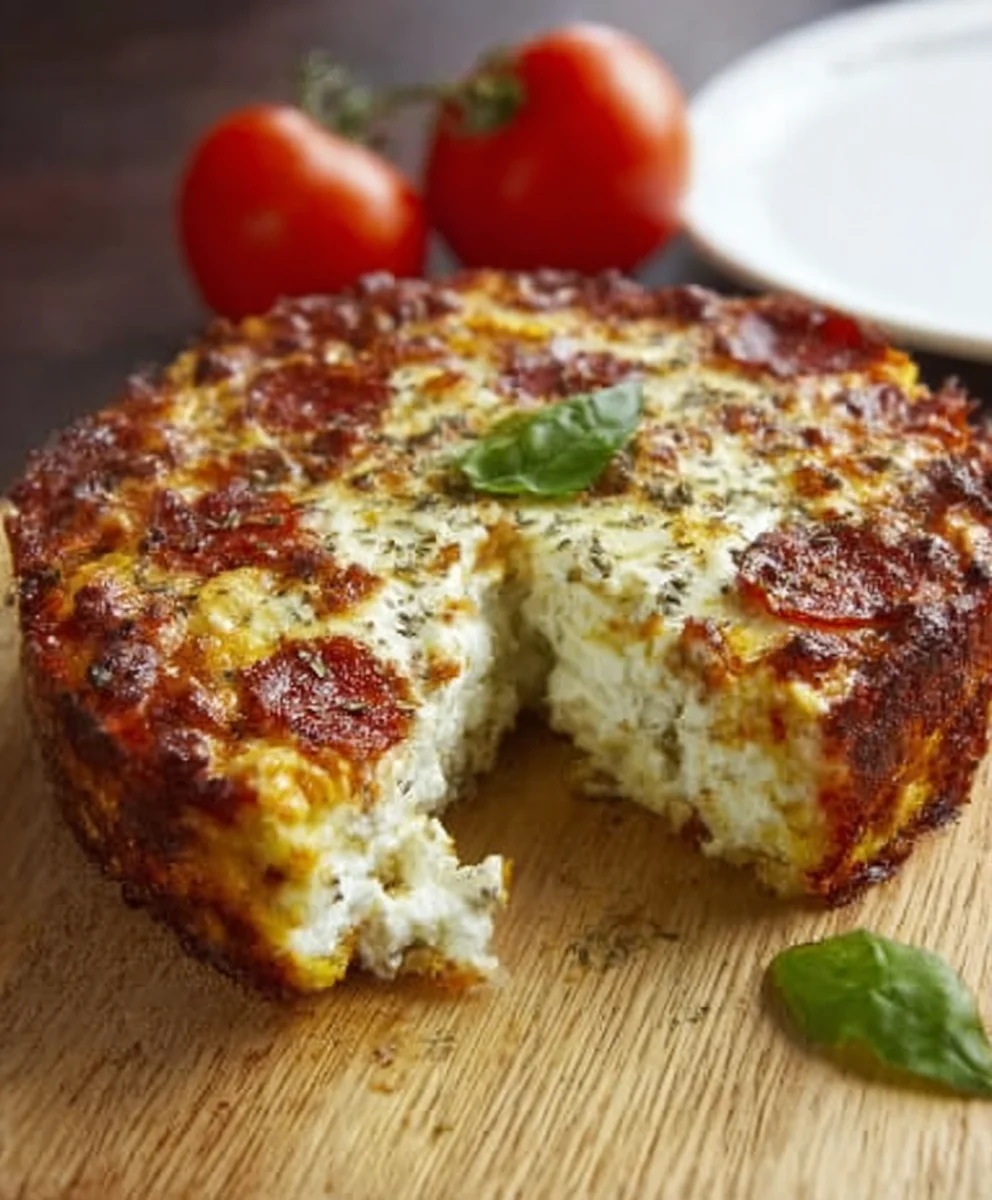 Pizza Cottage Cheese Bake - Easy & Delicious