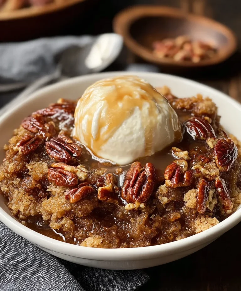 Decadent Pecan Pie Cobbler-Easy Sweet Dessert