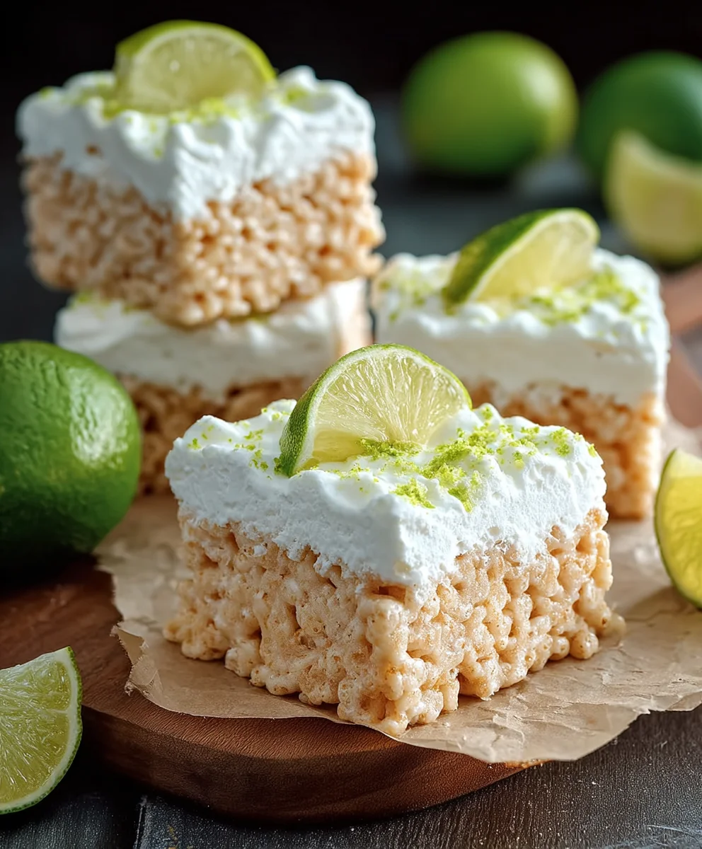 Key Lime Pie Rice Treats - Easy No-Bake Dessert