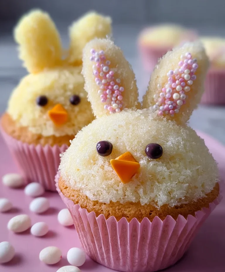 Easter Bunny Chick Cupcakes – Cute & Easy Recipe