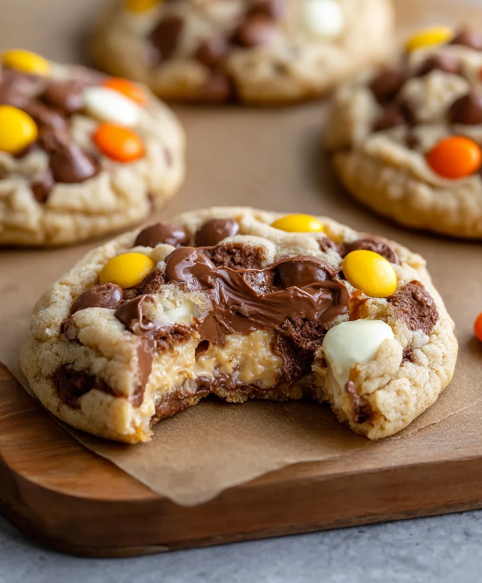 Reese's Cheesecake Cookies-Decadent & Chewy Dessert