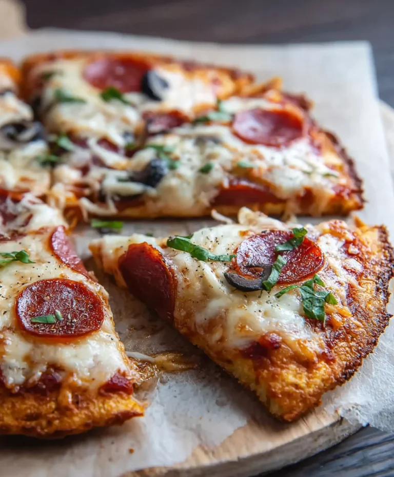 Keto Pizza Chicken Crust – Easy Low Carb Recipe