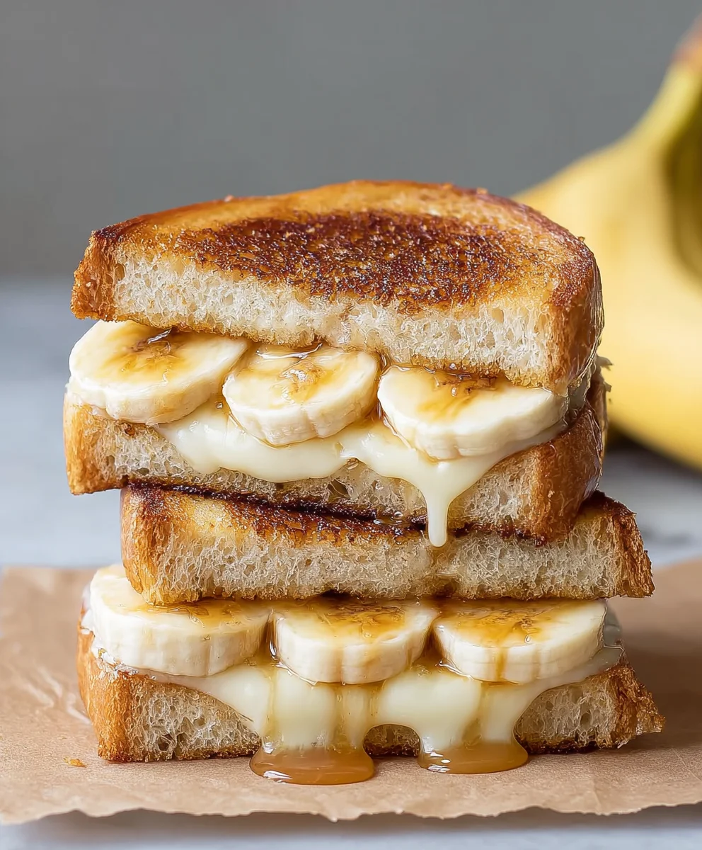 Honey Banana Grilled Cheese- Sweet & Savory Delight
