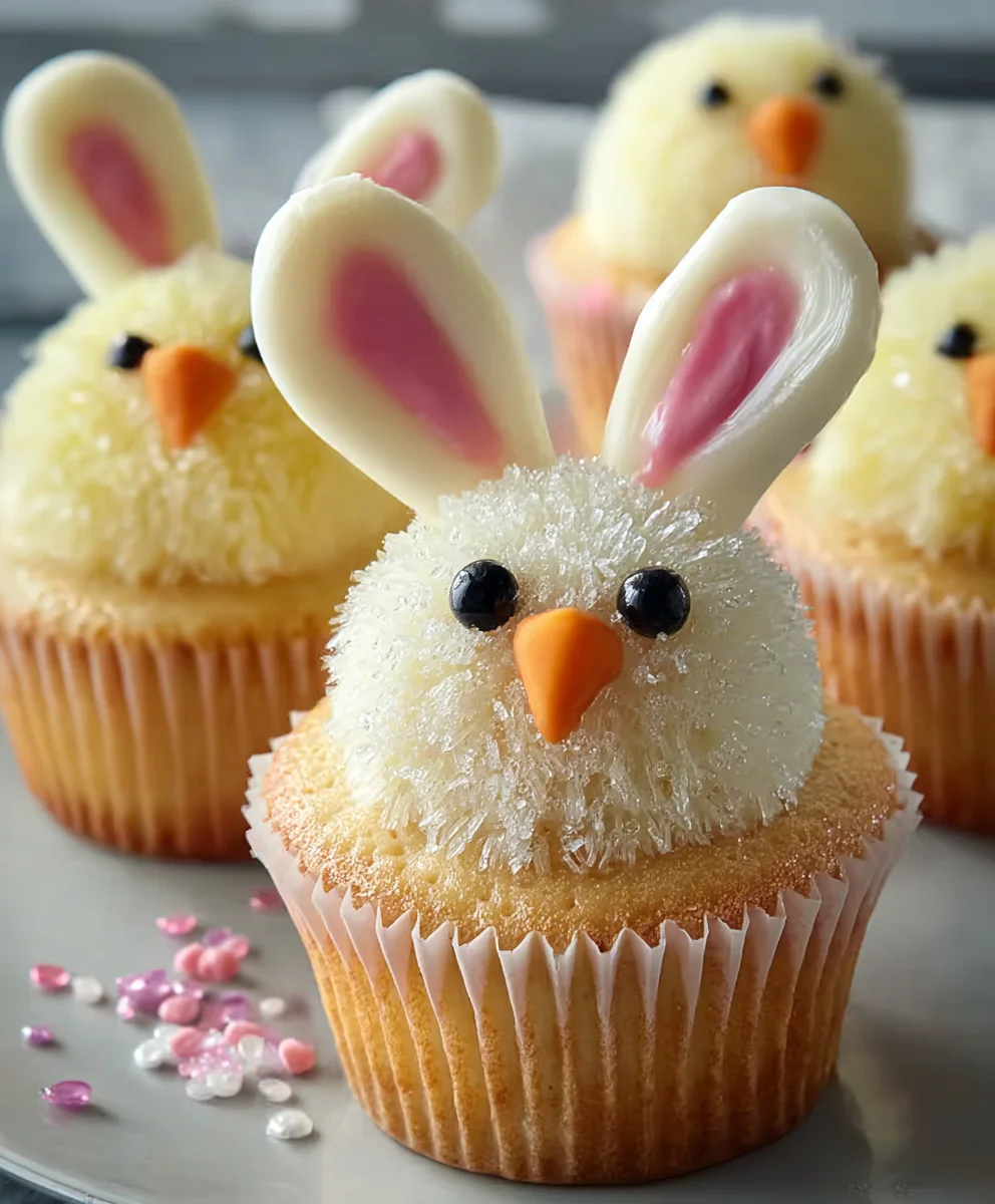 Easter Bunny Chick Cupcakes - Cute & Easy Recipe