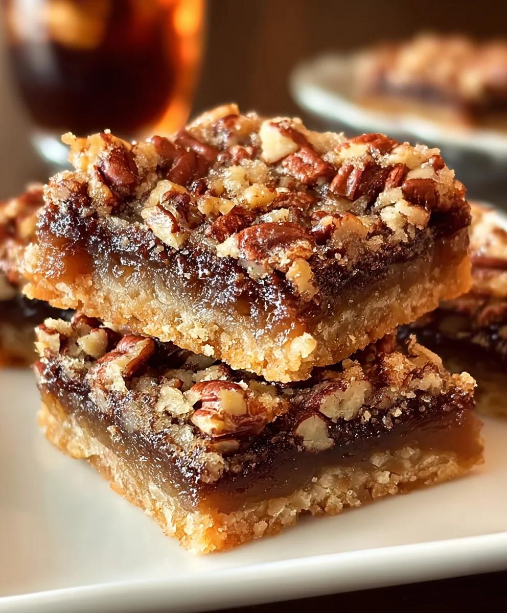 German Chocolate Pecan Pie Bars - Easy Dessert