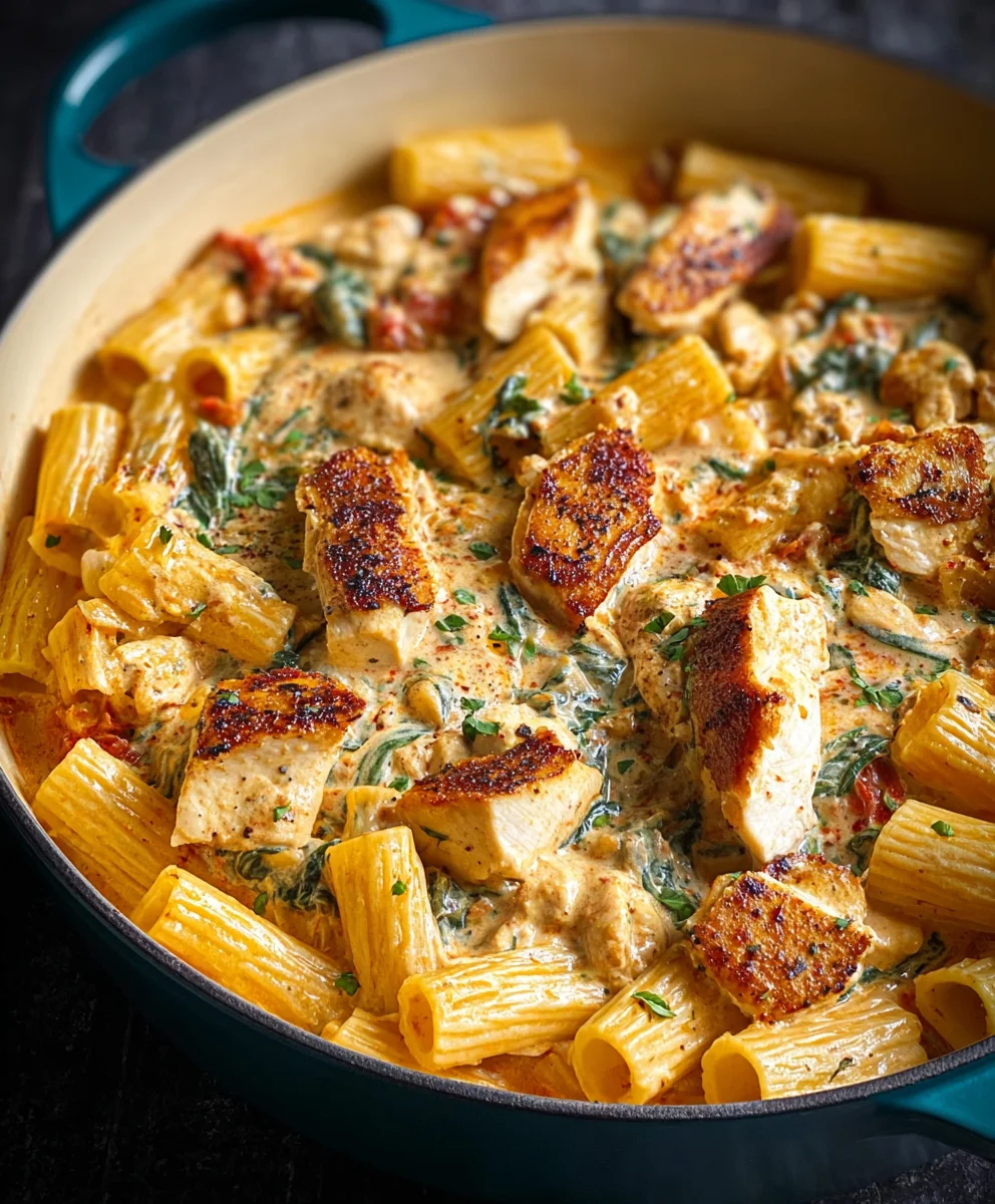 Easy Creamy Tuscan Chicken Pasta Recipe