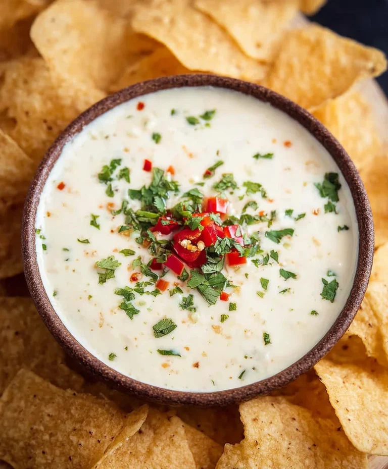 Best Mexican White Cheese Dip Recipe-Easy & Delicious
