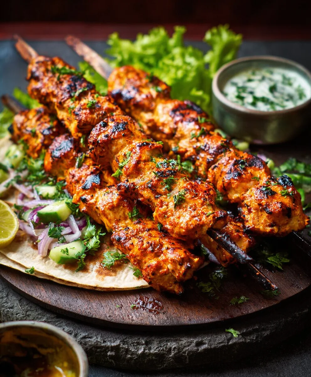Spicy Chicken Tikka Kebabs-Easy Delicious Recipe