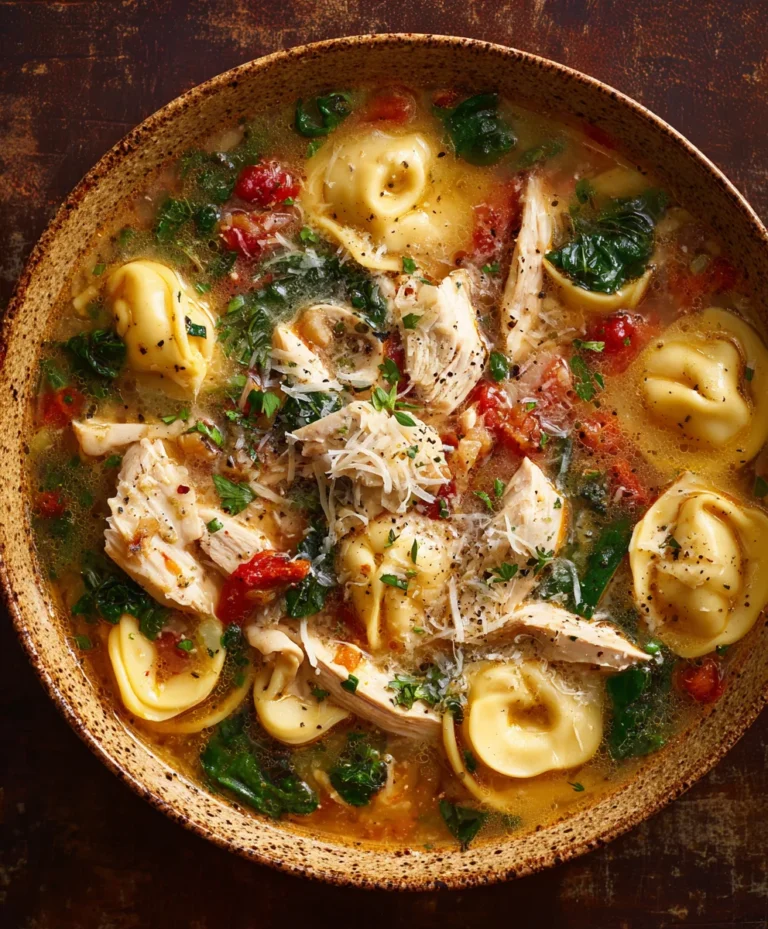 Easy Chicken Tortellini Soup Recipe-Quick & Flavorful