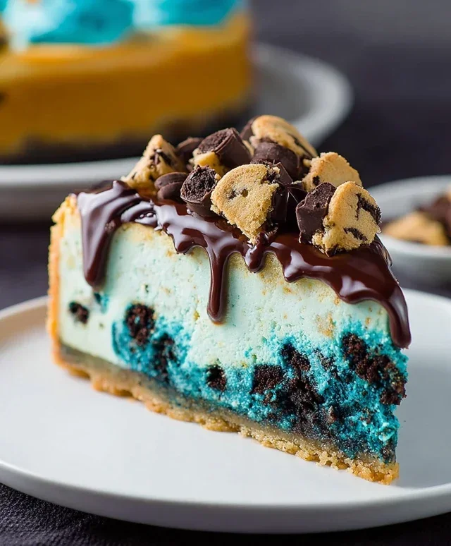 Cookie Monster Cheesecake