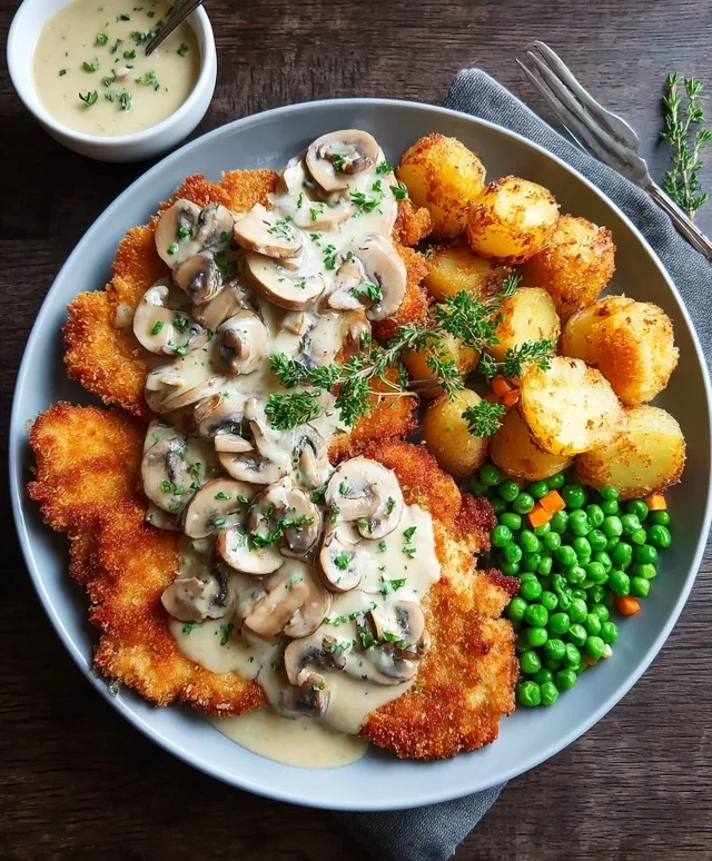Rahmschnitzel Creamy Mushroom Schnitzel
