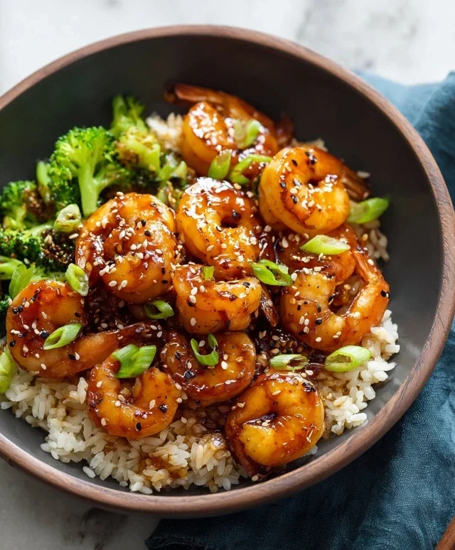 Honey Garlic Shrimp Bowls