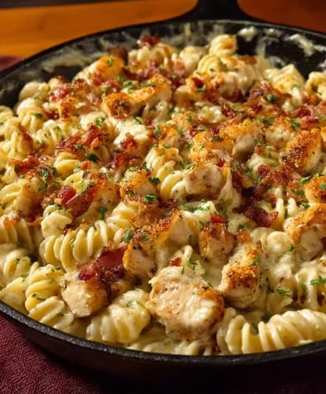 Chicken Beef Beef Bacon Ranch Pasta