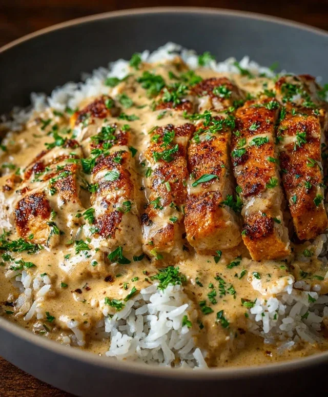 High Protein Creamy Cajun Chicken Rice