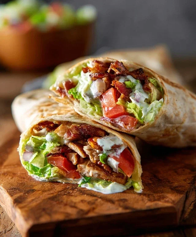 Crispy Chicken Beef Beef Bacon Ranch Wrap
