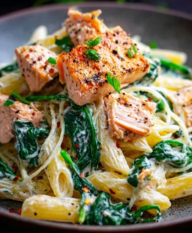 Salmon Spinach Pasta Dish: A Delicious and Nutritious Recipe to Try Today