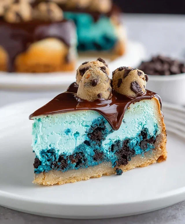 Cookie Monster Cheesecake