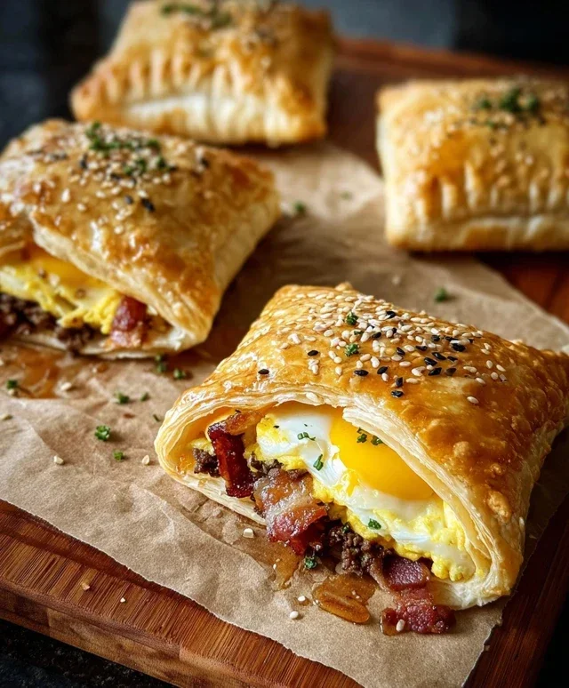 Breakfast Pockets Beef Beef Bacon Egg