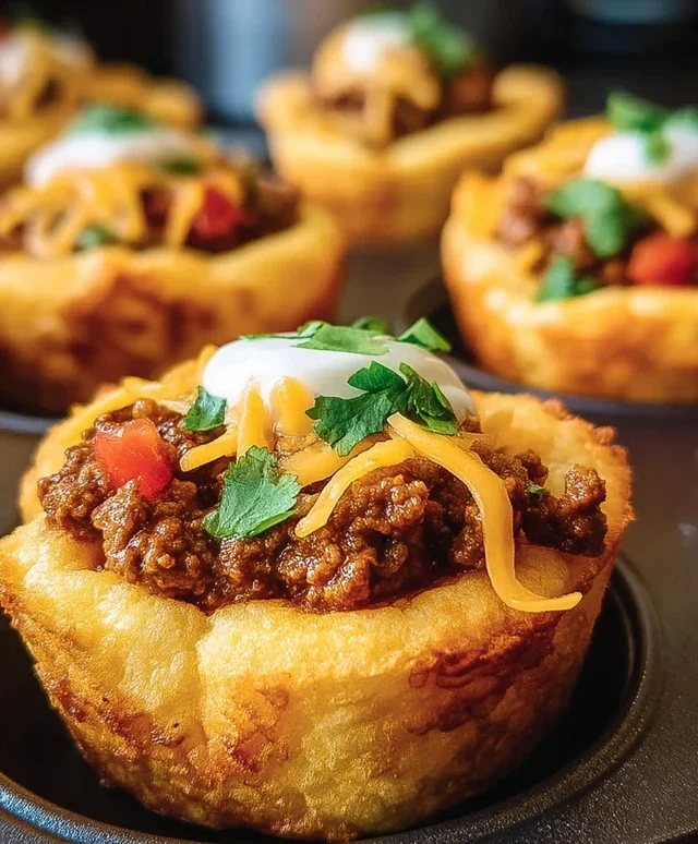 Taco Biscuit Cups