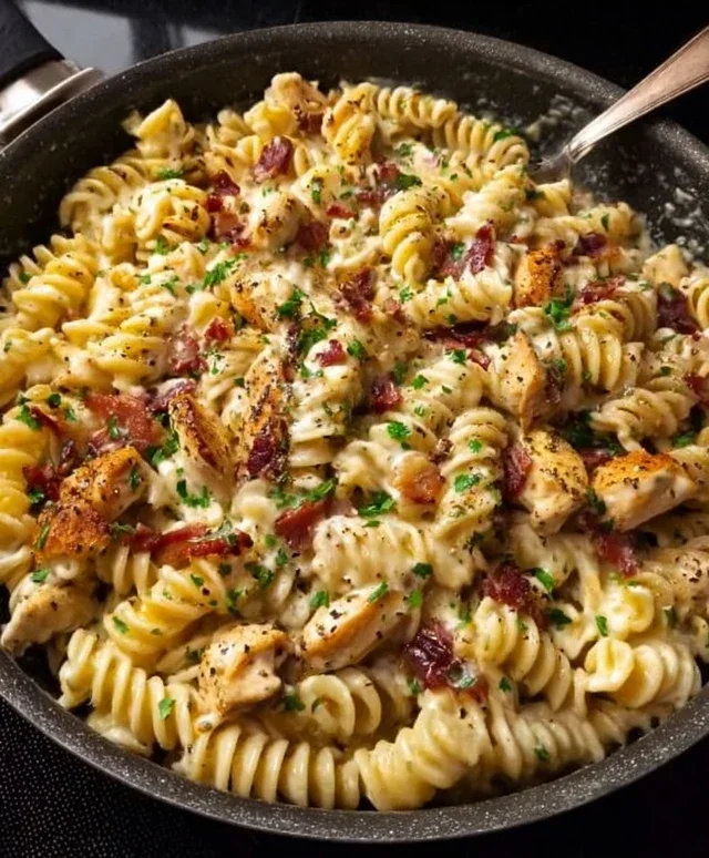 Chicken Beef Beef Bacon Ranch Pasta