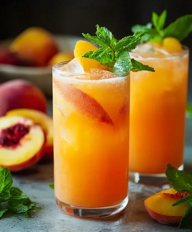 Refreshing Peach Lemonade