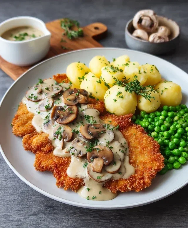 Rahmschnitzel Creamy Mushroom Schnitzel