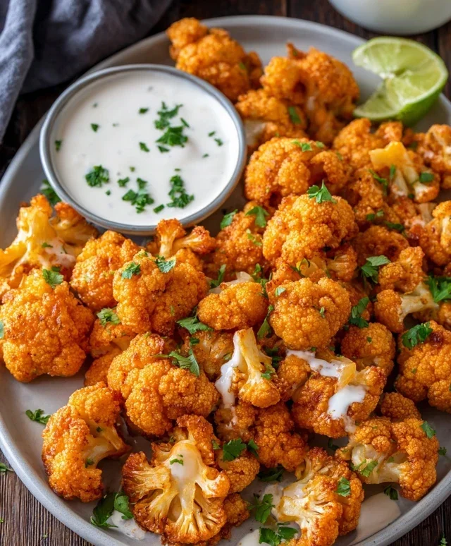 Air Fryer Buffalo Cauliflower Recipe