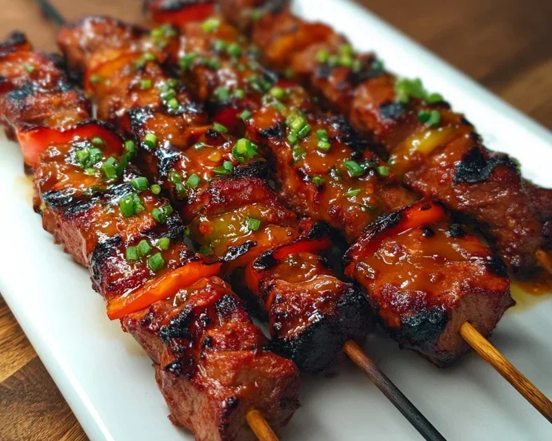 BBQ Chicken Skewer Salad