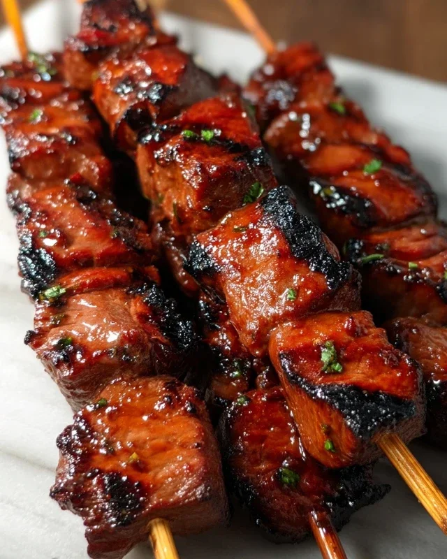 BBQ Chicken Skewer Salad