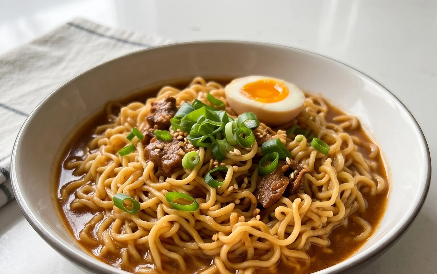 Easy Saucy Ramen Noodles
