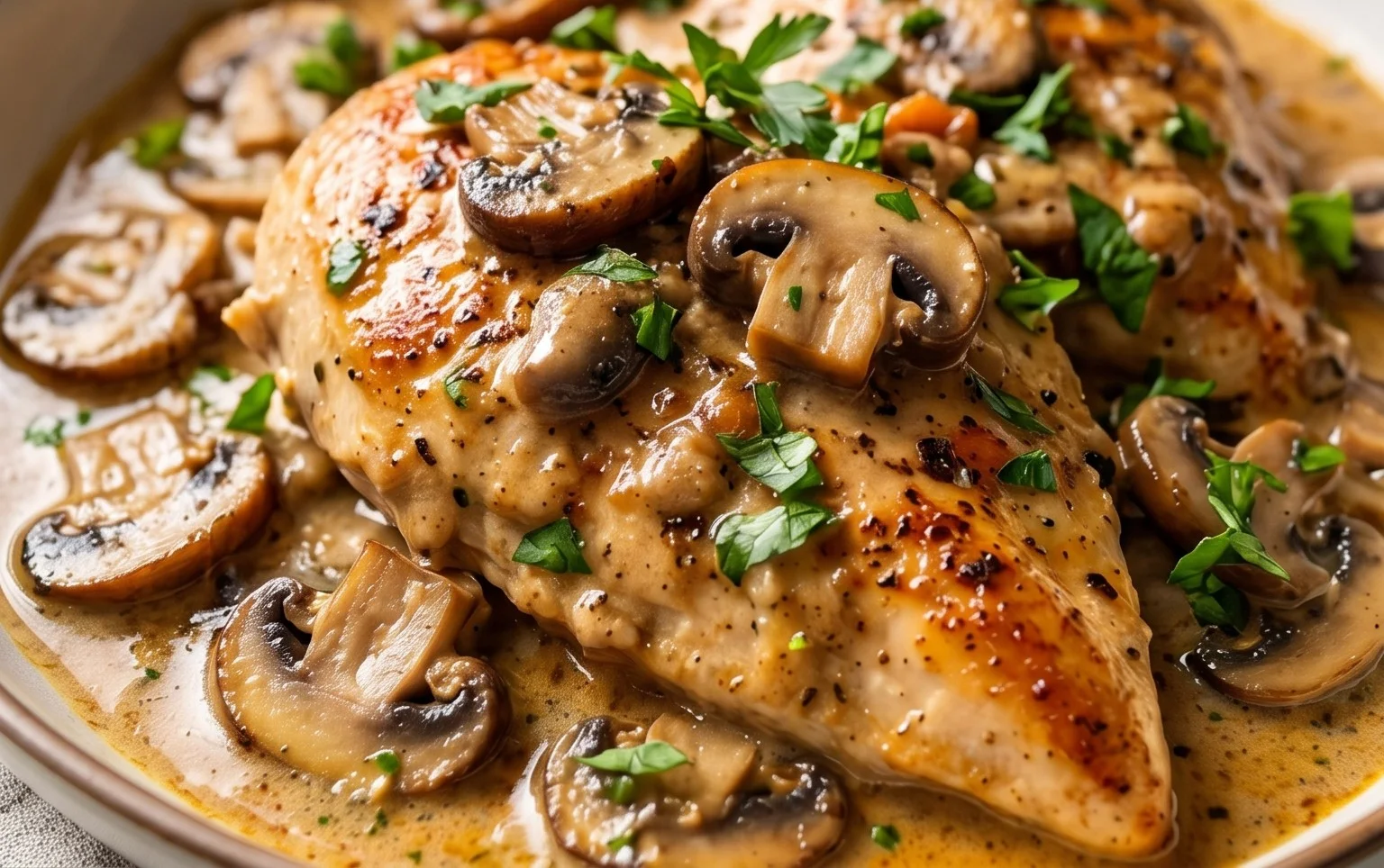 Creamy Mushroom Chicken Recipe