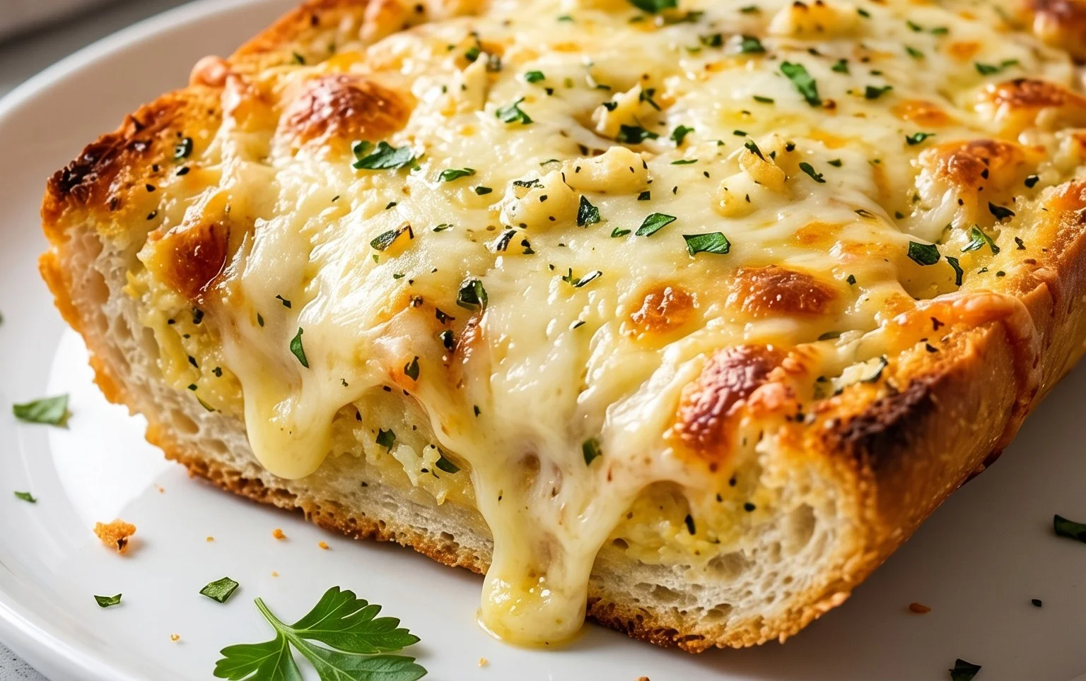 BEST CHEESY GARLIC BREAD RECIPE
