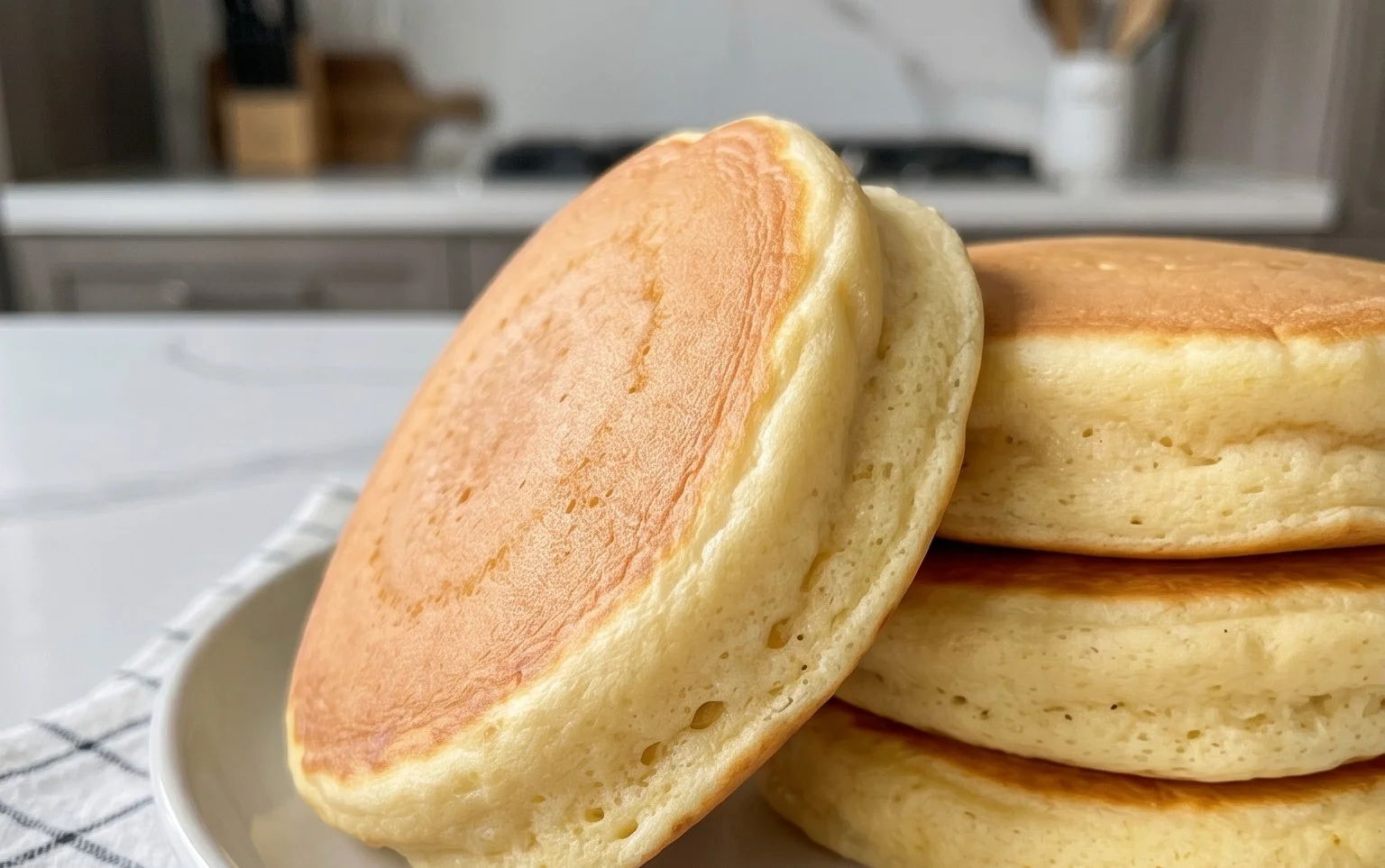 Fluffy Japanese Soufflé Pancakes