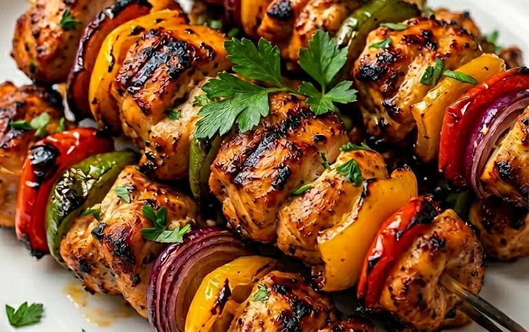 Air Fryer Chicken Skewers (VIDEO)