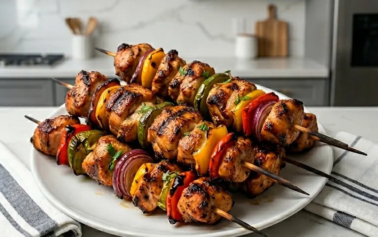 Air Fryer Chicken Skewers (VIDEO)