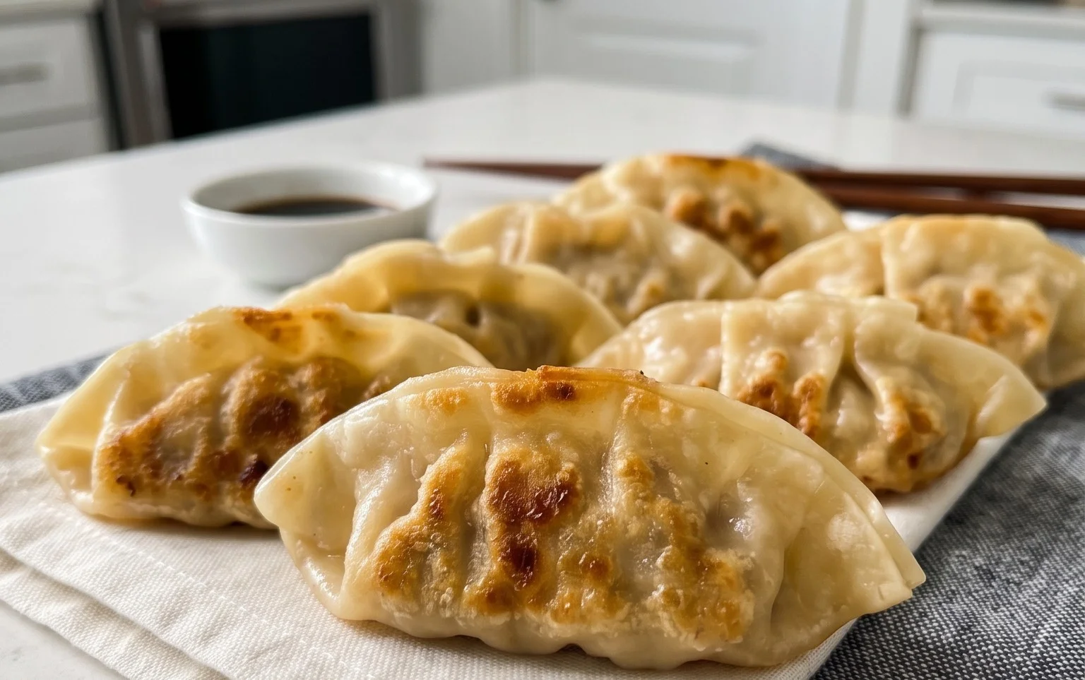 Chicken Potstickers (Pan Fried Dumplings)