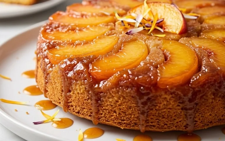 Peach Upside-Down Cake Recipe