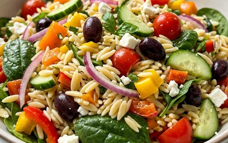 Rainbow Orzo Salad