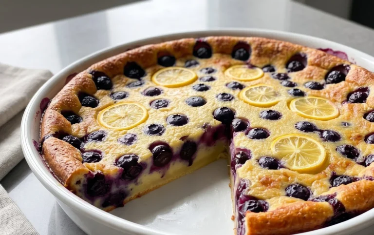 Lemon Blueberry Clafoutis