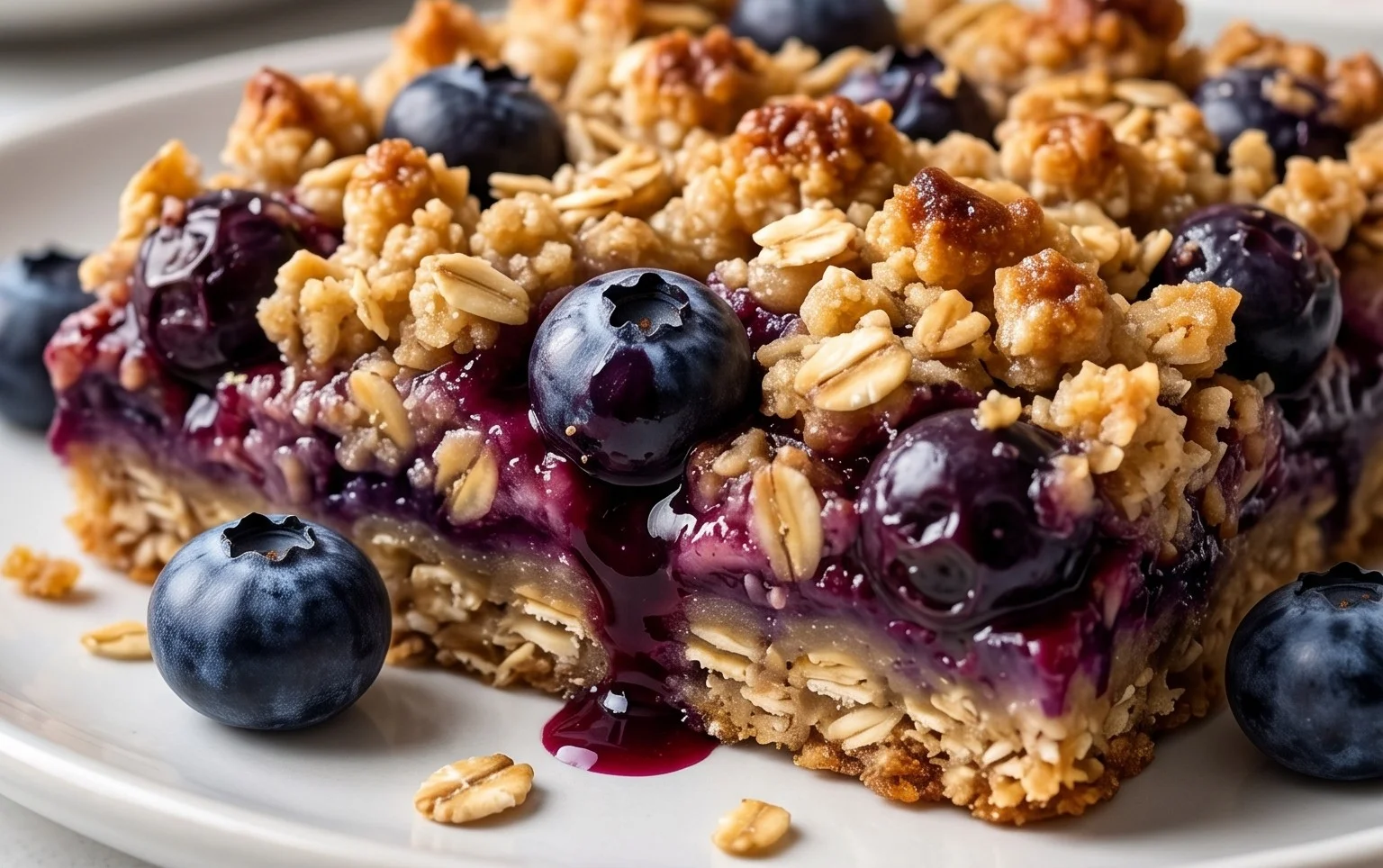 Blueberry Oatmeal Bars