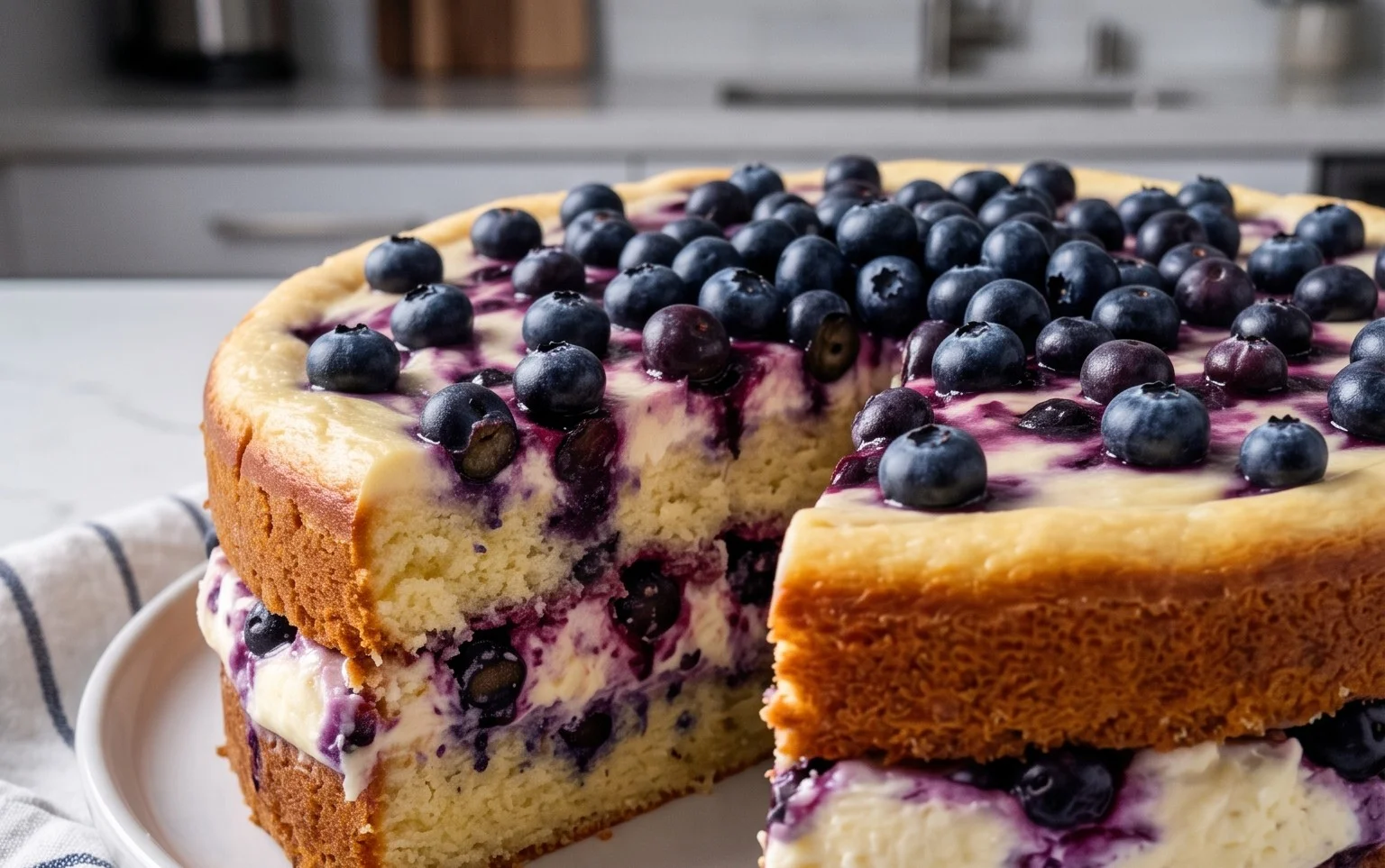 Nova Scotia Blueberry Cream Cake