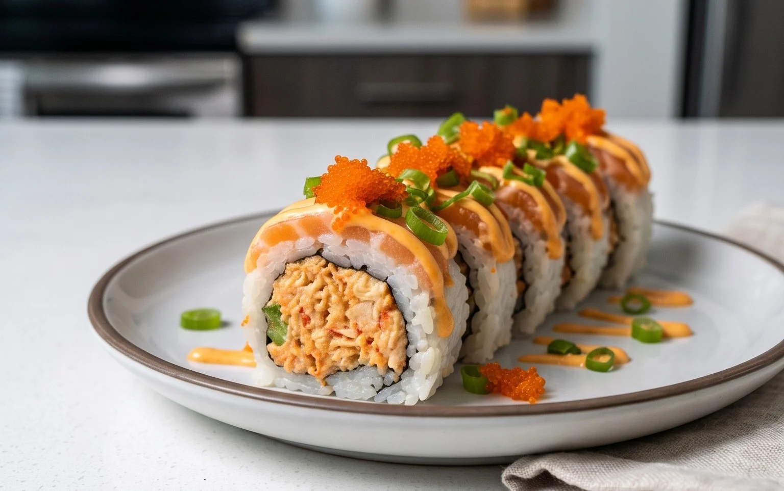 Kani Sushi (Spicy Crab Roll)