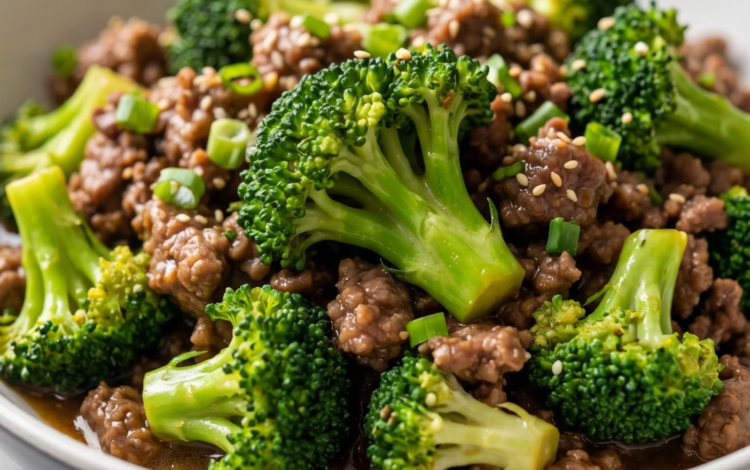 Ground Beef and Broccoli