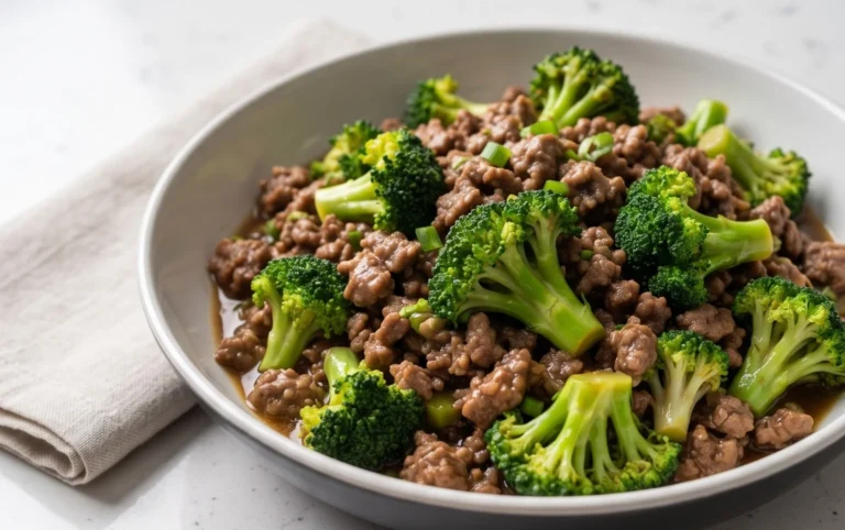 Ground Beef and Broccoli