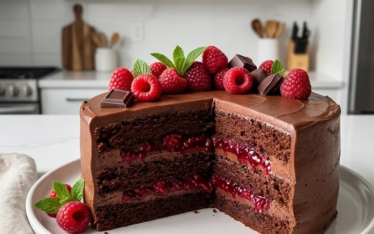 Chocolate Raspberry Cake